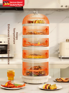 MONLEYTA | Winter Insulation Dining Table Cover Food Lid Home Multi-layer Dish Cover New 2025 Insulation Box Storage Rack