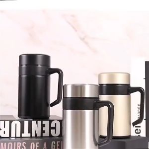 Cangkir Kantoran Termos / Vacuum boutique cup air minum stainless Mug Tahan Panas & Dingin 400ml