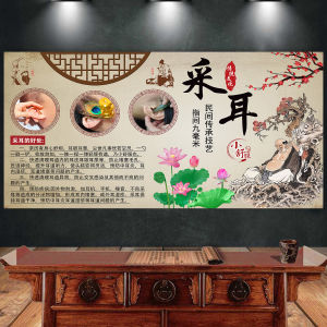 Ear Cleaning Health Care Salon Background Poster Foot Massage Advertising Ear Cleaning Wall Painting Modern Decorative Art