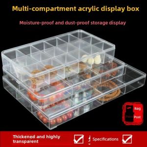 High Translucent Acrylic Jewelry Box for Bracelet Storage And Display Faux Jade Pendants Cultural Playthings Buddha Beads
