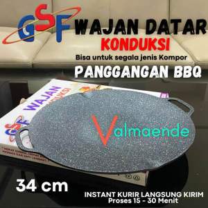 Wajan Konduksi alat Panggangan BBQ Multifungsi Grill Pan anti Lengket GSF 4934 34 cm