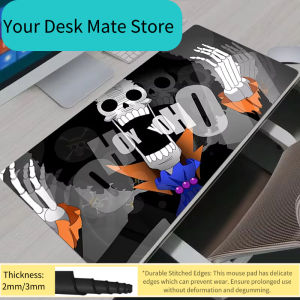 Bandai | Brook Gaming Mouse Pad Gamer Home Computer HD Mousepad XXL Keyboard Pad One Piece Carpet Non-Slip Office Cool Mouse Mats