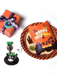 กล่องของขวัญขนมปังแบบตลก สไตล์อเมริกัน กล่องบรรจุภัณฑ์กระดาษ กล่องนอน เค้ก ของเล่น ของตกแต่งห้อง งานวันฮาโลวีน