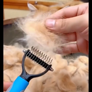 Pet Hair Comb Brush Effective Hair Knot Brush Dog Cat Fur Untangled Comb Heavy Duty Stainless
