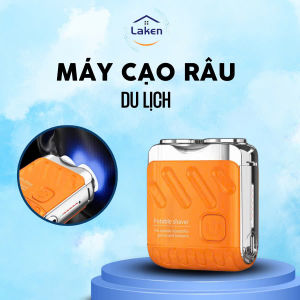 Máy cạo râu du lịch nhỏ gọn lưỡi dao vòng đôi linh hoạt dễ dàng cạo từng góc cạnh chống nước toàn thân giảm tiếng ồn