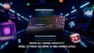 ASUS ROG Strix Scope II 96 Wireless Gaming Keyboard Mechanical Switch Hot Swap Tri-Mode Bluetooth RGB