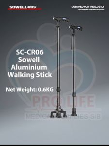 Sowell Aluminium Walking Stick(SC-CR06) | Tongkat Berjalan Aluminium Sowell