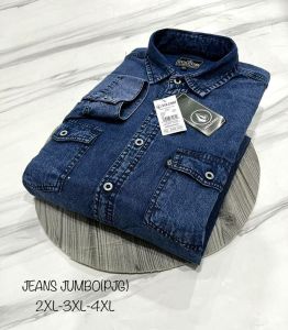 kemeja jeans jumbo lengan panjang pria /kemeja jeans /kemeja denim