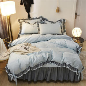 Princess Style Black Lace 4-Piece Bedding Set