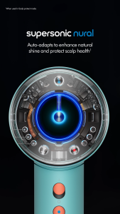 Dyson Supersonic Nural ™ Hair Dryer HD16 (Jasper Plum) | Scalp protection | Powerful & Fast drying| Pengering Rambut