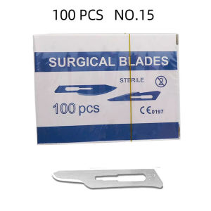 100pcs Dental Surgical Blade Sterilized Carbon Steel Scalpel Knife #10#11#15 Beauty DIY Disposable Mobile Phone Repair Tools