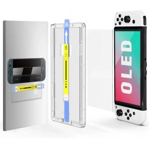 For Switch2 OLED Tempered Glass Screen Protector 9H Hardness Anti-Scratch Bubble-Free Alignment Kit No Dust