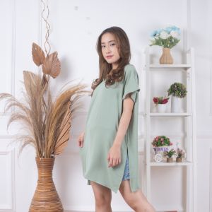 AYDA - NINA LONG SQUARE | ATASAN TUNIK WANITA CRINGKEL PREMIUM