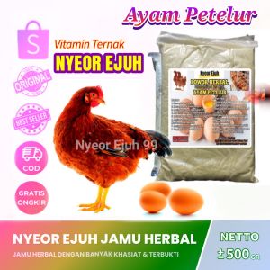 vitamin Herbal Ayam Petelur Nyeor Ejuh untuk menambah kwalitas telur dan menambah jumlah produksi telur ayam
