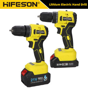 HIFESON 21V Electric Screwdriver Driver DC Lithium-Ion Battery Cordless Drill Rechargeable Household DIY Power Tools For 2.2Ah 5.2Ah Makita Battery