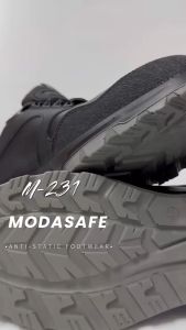 Modasafe M-231 Anti-static Low Cut 4.5" Laces-Up Safety Shoes (Sirim&Dosh)| Kasut Safety| Safety working Footwear
