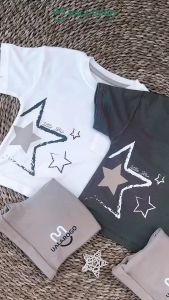 Bộ cộc tay bé trai Ualarogo 1-5 tuổi vải Petit mềm mịn co giãn thoáng khí 2210