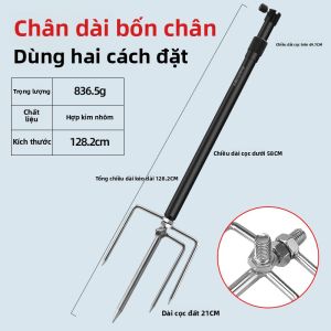 ZHAOYU | Giá Đỡ Đa Năng cho Khu Đất Câu Cá với Giá Đỡ Ba-trong-một Pháo và Đĩa Mồi