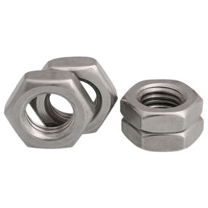 M3 M4 M5 M6 M8 M10 M12 M14 M16 M18 M20 304/316 Stainless Steel Hexagon Nut Thin Hex Nuts