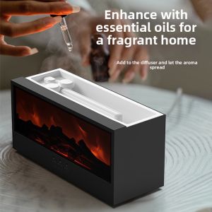 XINGNUO | Atmosphere Humidifier With Fireplace Flame Decor Night Light