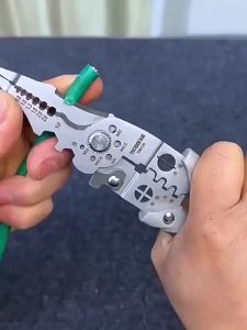 คีมช่างไฟฟ้าวั คีมปอกสายไฟ เครื่องปอกสายไฟของช่างไฟฟ้า อายุการใช้งานยาวนานขึ้น ไม่เสียหายง่าย แรงเฉือนที่แข็งแกร่ง ทนทาน