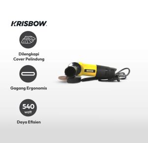 Krisbow Mesin Gerinda Tangan Angel Grinder 4 inch 540 Watt Irag41