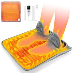 แผ่นทำความร้อนเท้าไฟฟ้า 9 ระดับความร้อน ชาร์จผ่าน USB แผ่นอุ่นเท้า แผ่นทำความร้อนสำหรับฤดูหนาว ช่วยให้นอนหลับสบายขึ้น