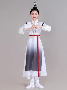 คลาสสิก เครื่องแต่งกายเต้นรําจีนสําหรับของขวัญพิธีเปิดเยาวชน ชุดฮั่นฝู การแสดงบนเวทีเสื้อผ้าแบบดั้งเดิม ชุดสูท