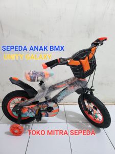 Sepeda BMX Anak Laki Laki Unity Galaxy 16 inch Ban Jumbo 3.0 Ada Musik