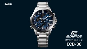 CASIO EDIFICE ECB-30D Smartphone Link Model Mens Analog Digital Watch Stainless Steel Band