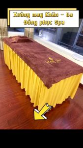 KHĂN TRẢI PHỦ GIƯỜNG SPA CỠ LỚN 110X220| khăn đắp microfiber siêu dày thấm hút cho SPA MASSAGE