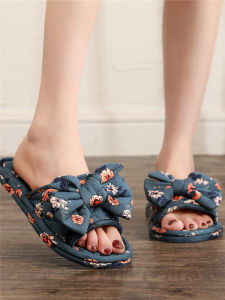 รองเท้าแตะผ้าไนลอนแบบไม่เกิดเสียงสำหรับใส่ในบ้าน รองเท้าแตะผู้ชายและผู้หญิง รองเท้าแตะพื้นนุ่ม ทำความสะอาดง่าย รองเท้าแตะพื้นยาง