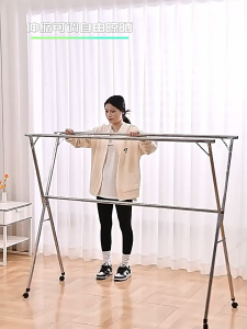 Foldable Clothes Rack Retractable Drying Clothes Rack Wheeled Laundry Rack Wheeled Laundry Rack