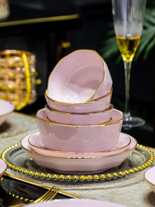 Bộ Bát Đĩa Sứ Tráng Men Dưới Nước Dùng Trong Nhà 2025 Bát Đựng Cơm Bát Đựng Mì Bát Đựng Súp Bộ Đồ Ăn Bằng Sứ