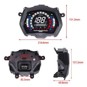 For sniper 155 V1 motorcycle digital dashboard with gear position speedometer and fuel gauge display waterproof speedometer