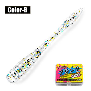 Spinpoler Floating Micro Worm Soft Lure 48mm Luminous TPR Bait For Ajing Rock Shore Light Jig Ice Fishing Perch Bass Trout Pesca