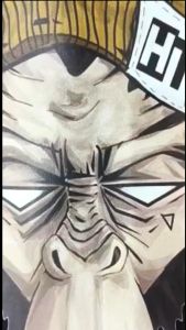 Kaos Pria Premium 3 Dimensi Tshirt 0blong Animasi Monkey Face Katun 24s 100% H099 By Hans & co