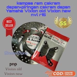 kampas rem cakram depan+piringan cakram depan Yamaha Vixion old Vixion new nvl r15