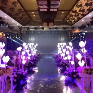 5 Heads S flower Bud Dragon Pearl Lights Road Leading Petals Wedding/Party Runway Wedding Lights