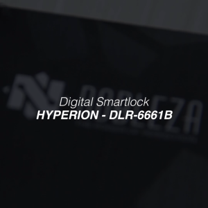 NOBLEZA Smart Door Lock Kunci Pintu Digital Handle Rosette Fingerprint App Bluetooth KP-NR2201B BLACK