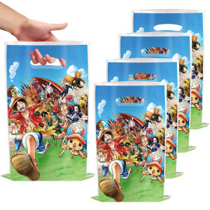 Bandai | Anime Luffy Gifts Bags Birthday Party Decoration Goodie Bags Candy Bag Baby Shower Kids Gifts Boys Favors for Party Supplies