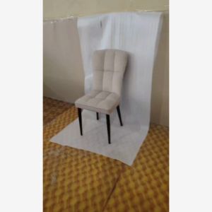 FURNIMALL 304 Velvet Fabric Chair Kerusi Makan Dining Chair Modern Designer ChairHighBackChair