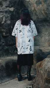 DGRAVE CREATIONS TUY WHITE T-SHIRT