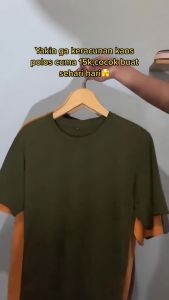 Mang Engkos - [grosir ecer] BAJU KAOS   PENDEK ATASAN OBLONG SOFT COTTON PREMIUM DEWASA  BMORI KATUN TERMURAH BASIC SOLID TUMBLER TEE