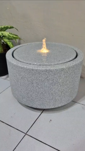 น้ำพุน้ำล้นตั้งพื้น รุ่นGranilite MZ16126JA อ่างน้ำพุวางหน้าบ้าน น้ำตกจำลองหน้าร้านค้าบริษัท เสริมฮวงจุ้ย น้ำผุดมงคล