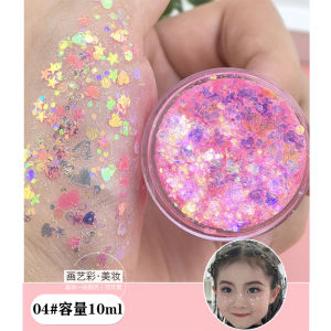 Glitter Shiny Particle Hair Gel Stage Makeup Eye Makeup Creative Glitter Patch Face Patch Adhesive Hair Accessories