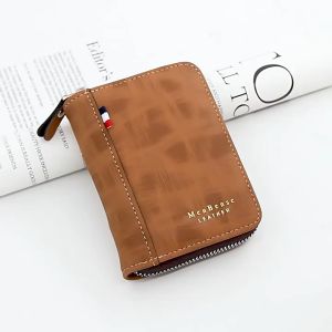 MUMUA Dompet Wallet PU Leather Card Holder Wallets Zipper Coin Purse Fashion Card Wallet Mens Wallet Dompet Lelaki Beg duit