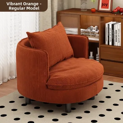 Rotatable Round Leisure Upholstered Sofa Chair