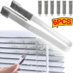 Convenient Window Cleaning Brush Air Conditioner Duster Cleaner with Washable Venet Blind Cleaning Cloth Groove Window Cleaner