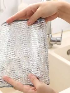 20Pcs Kitchen Magic Dish Washing Cloths Rags / Double Layer Non-Scratch Wire Dishcloth